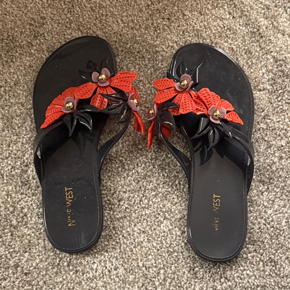 Nine West Floral Sandals